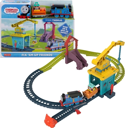 Изображение Mattel Tomek i Przyjaciele. Dwig + zestaw torów