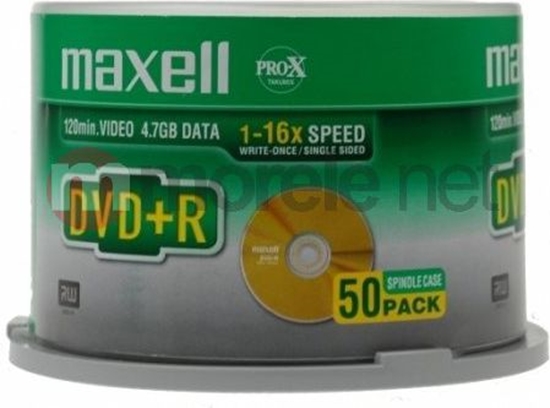 Изображение Maxell DVD+R 4.7 GB 16x 50 sztuk (275640.30.TW)