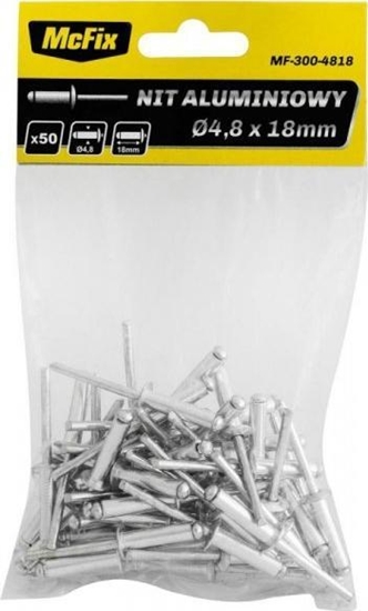 Picture of MCFIX NITY ALUMINIOWE OP-50SZT 4.8*10MM