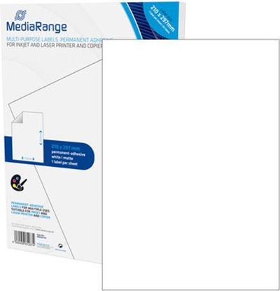 Picture of MediaRange Etykiety białe 210x297mm 50 sztuk (MRINK140)