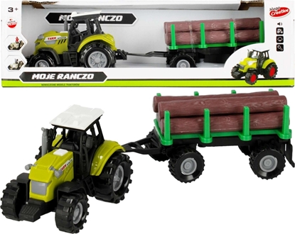 Picture of Mega Creative Moje ranczo Traktor z przyczepą 25 cm ze światłem i dźwiękami