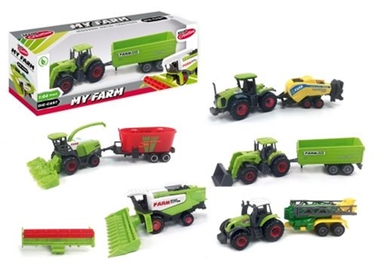 Изображение Mega Creative Traktor metalowy + akcesoria (SQ82002 2)