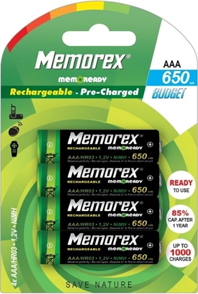 Picture of Memorex Akumulator AAA / R03 650mAh 4 szt.