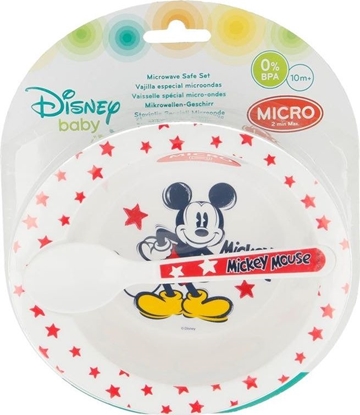 Picture of Disney Mickey Mouse - Zestaw do mikrofali (miseczka + łyżeczka) uniwersalny