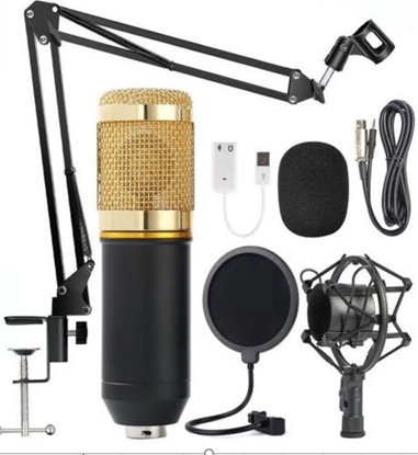 Изображение Mikrofon Forev Zestaw mikrofon + statyw V8 + BM800