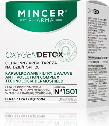 Picture of Mincer Pharma Oxygen Detox Ochronny krem-tarcza na dzie z SPF20 nr 1501 50ml