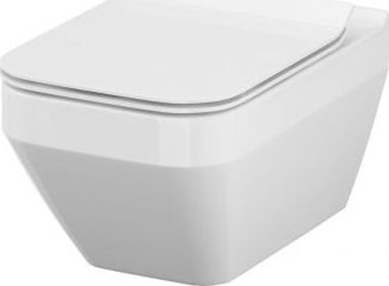 Изображение Miska WC Cersanit CREA prostoktna z desk slim duroplastow wolnoopadajc (S701-213-ECO)
