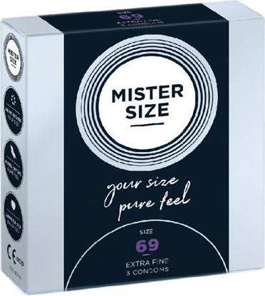 Изображение Mister Size Mister Size Condoms prezerwatywy dopasowane do rozmiaru 69mm 3szt.