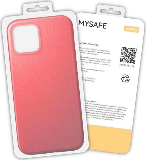 Изображение Mysafe MYSAFE ETUI SKIN IPHONE 12 PRO MAX KORALOWY PUDEKO