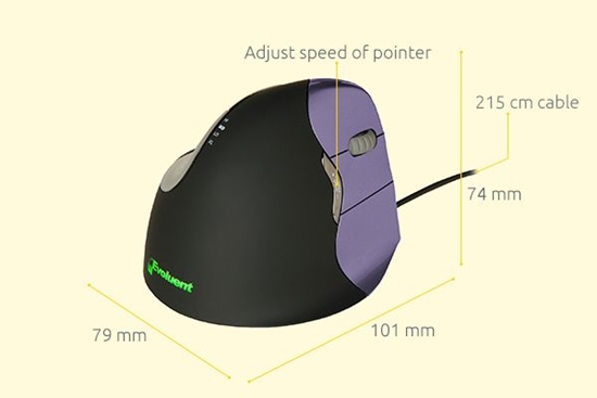 Picture of Bakker Elkuizen BakkerElkhuizen Maus Evoluent 4 VerticalMouse klein r USB retail