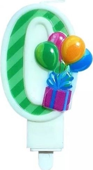 Picture of MK TRADE wieczka cyfra 0 z balonami