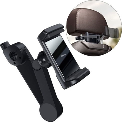 Attēls no Baseus Phone Car Mount + Wireless Charger for Backseat 15W