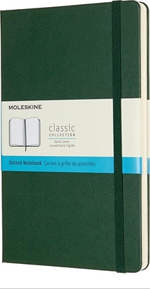 Attēls no Moleskine Notes Classic L 13x21 tw. kropki mirtowa ziele