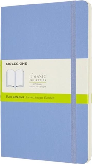 Изображение Moleskine Notes MOLESKINE Classic L (13x21 cm) gadki, mikka oprawa, hydrangea blue, 240 stron, niebieski
