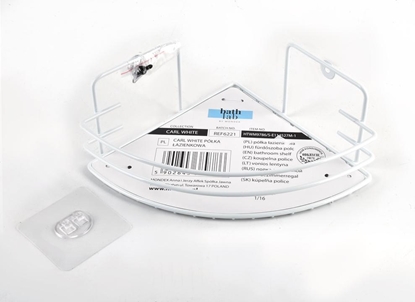 Picture of Koszyk prysznicowy Mondex Póka azienkowa H9x19x19cm 1 Poziom Trójktna!