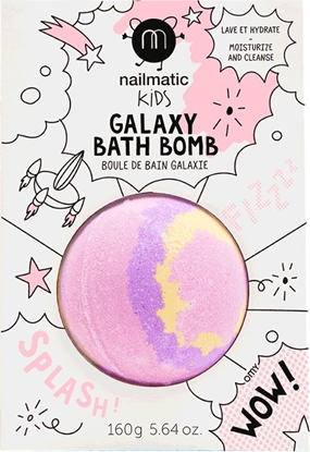Изображение Nailmatic Nailmatic Kids Galaxy Bath Bomb kula do kąpieli dla dzieci Supernova 160g