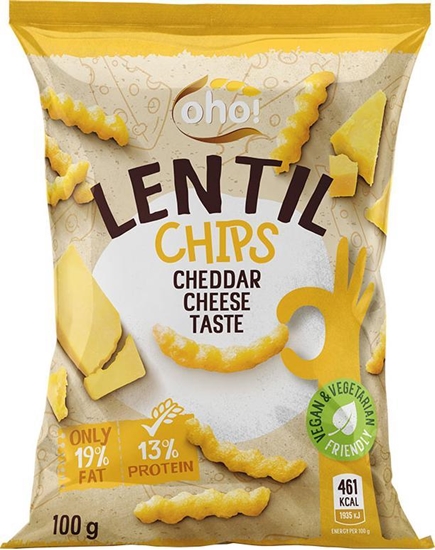 Picture of Naujasis Nevezis Chipsy z czerwonej soczewicy o smaku sera Cheddar 100 g