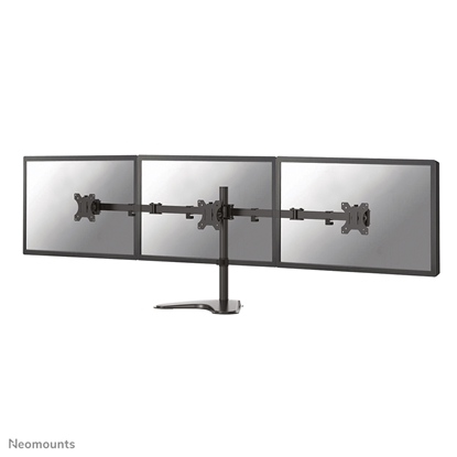 Изображение Neomounts by Newstar FPMA-D550DD3 - Stand - for 3 monitors (full-motion) - black - screen size: 13"-27" - desktop