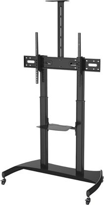 Изображение NeoMounts Mobile Flat Screen Floor Stand (height: 128-160 cm), 60-100", c:Black
