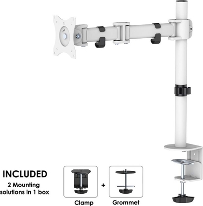 Picture of Neomounts Uchwyt biurkowy na monitor 10" - 30" (NM-D135WHITE)