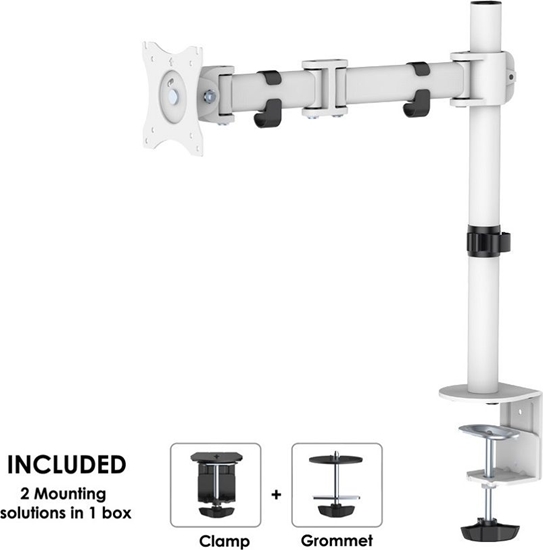 Picture of Neomounts Uchwyt biurkowy na monitor 10" - 30" (NM-D135WHITE)