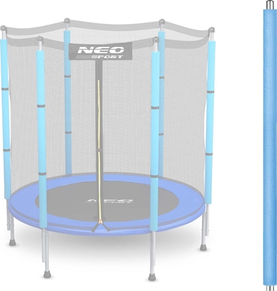 Изображение Neo-Sport Słupek górny do trampoliny z siatką zewnętrzną 4,5 ft niebieski Neo-Sport