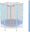 Изображение Neo-Sport Słupek górny do trampoliny z siatką zewnętrzną 4,5 ft niebieski Neo-Sport