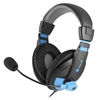 Picture of NGS MSX9 Pro Headset Wired Head-band Calls/Music Black, Blue