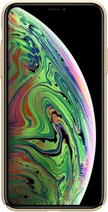 Attēls no Nillkin Nillkin Super Frosted Shield - Etui Apple iPhone 11 Pro z wyciciem na logo (Golden)