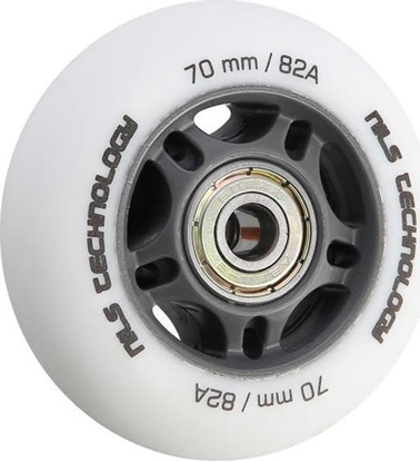 Attēls no Nils Extreme PU 70x24 82A BIAE MATOWE (4 szt.) + ABEC-9 (8 szt.) ZESTAW NILS EXTREME