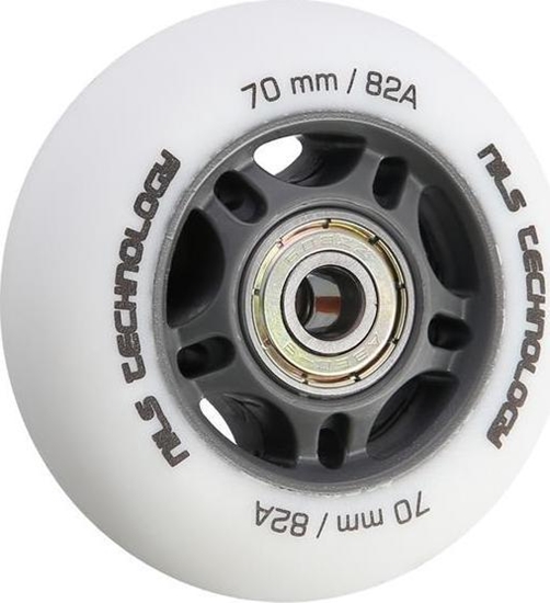 Picture of Nils Extreme PU 70x24 82A BIAE MATOWE (4 szt.) + ABEC-9 (8 szt.) ZESTAW NILS EXTREME