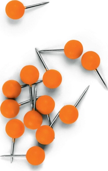 Picture of Nobo Pinezki do tablic NOBO, 100szt., pomaraczowe