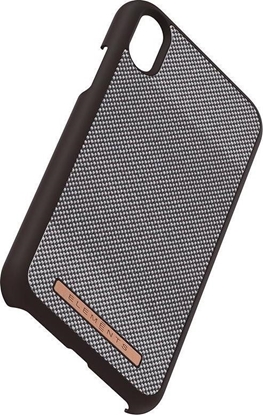 Picture of Nordic Elements Nordic Elements Saeson Idun - Materiaowe etui iPhone XR (Dark Brown Pattern 1)