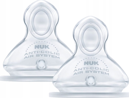 Изображение NUK Smoczek silikonowy do butelki M 2szt. 0-6m Nuk