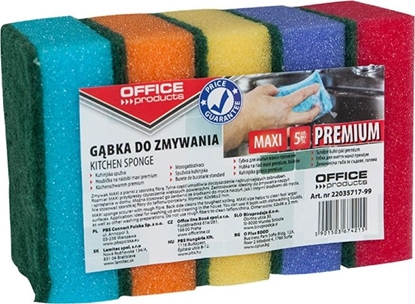 Изображение Office Products Gbka do zmywania OFFICE PRODUCTS Maxi Premium, 5szt., mix kolorów