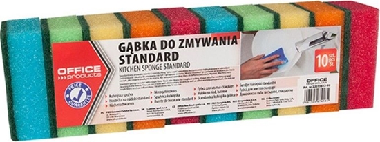 Изображение Office Products Gbka do zmywania OFFICE PRODUCTS Standard, 10szt., mix kolorów