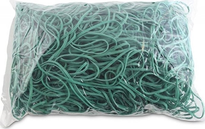 Изображение Office Products Gumki Recepturki Office Products, rednica 130Mm, 1,5X3Mm, 60% Kauczuku, 1000G, Zgrzewka, Zielone