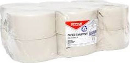 Picture of Office Products Papier toaletowy makulatorowy Jumbo 1-warstwowy 120m szary 12szt.