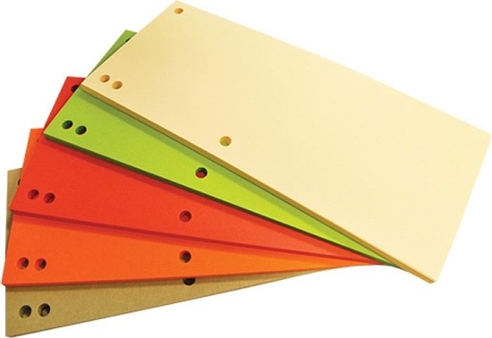 Picture of Office Products PRZEKADKI KARTONOWE OFFICE PRODUCTS 1/3 A4 MIX KOLORÓW (100)