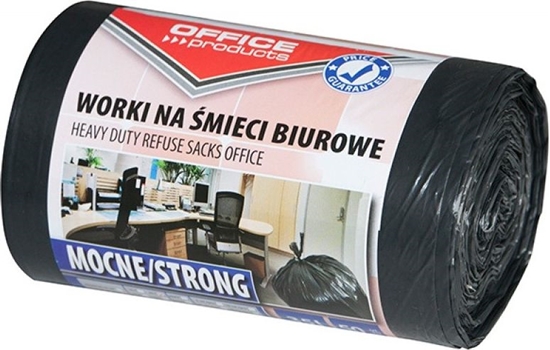 Picture of Office Products Worki na mieci biurowe OFFICE PRODUCTS, mocne (LDPE), 35l, 50szt., czarne