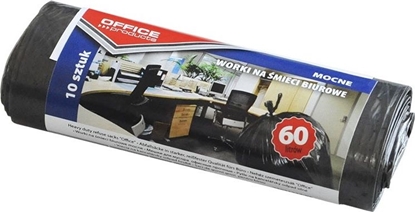 Attēls no Office Products Worki na śmieci biurowe OFFICE PRODUCTS, mocne (LDPE), 60l, 10szt., czarne