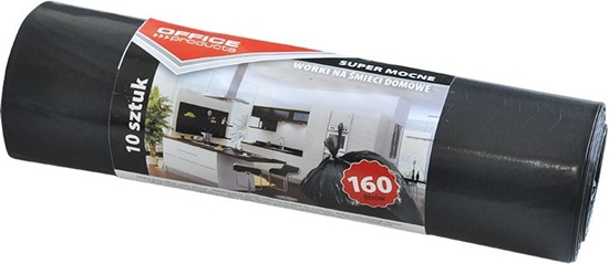 Picture of Office Products Worki na mieci domowe, super mocne (LDPE), 160l, 10szt., czarne - 5901503651209