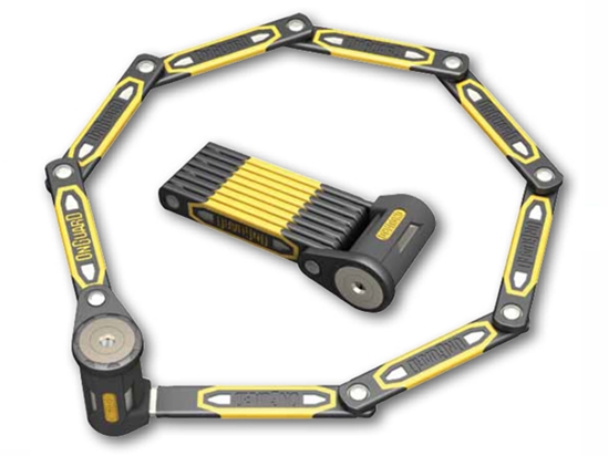 Picture of OnGuard Zapicie rowerowe Heavy Duty Link Plate Lock K9 skadane 8114 100cm 5 kluczy z kodem (ONG-8114)