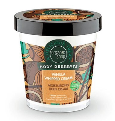 Изображение Organic Shop Body Desserts Krem do ciała Nawilżający Vanilia Whipped Cream 450 ml