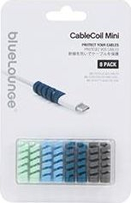 Изображение Organizer BlueLounge Spirala na przewody Róne kolory 8 sztuk  (BLUCCOM-OMBLU)