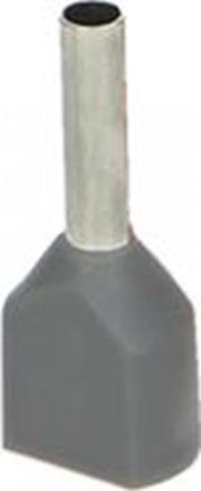 Picture of Orno Tulejka izolowana podwójna, przekrój maksymalny 2,5mm?, dugo miedzianej tulejki 10mm, Blister 25 szt.