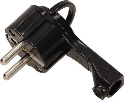 Изображение Orno Wtyczka paska 2P+Z Uni-Schuko z uchwytem czarna OR-AE-1379/B