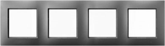 Изображение Ospel Aria Ramka poczwórna szary mat (R-4U/70)