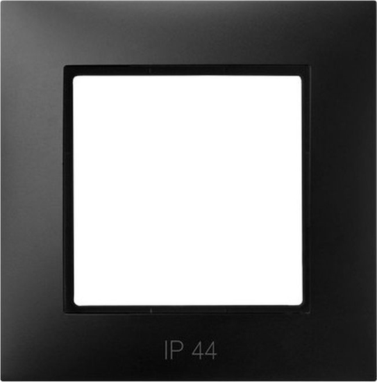 Picture of Ospel ARIA Ramka pojedyncza do czników IP44 czarny metalik RH-1U/33