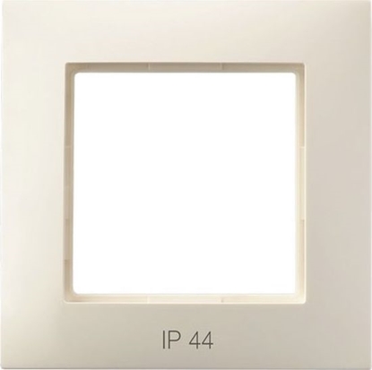 Attēls no Ospel ARIA Ramka pojedyncza do czników IP44 ecru RH-1U/27